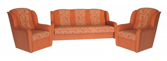 Sedací souprava Ušák 3F+1+1 Platan cihlová