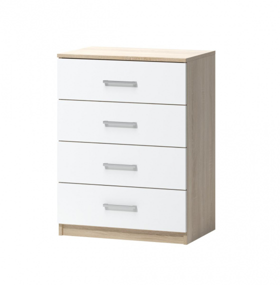 Komoda Fatra 01 4s dub sonoma/bílá