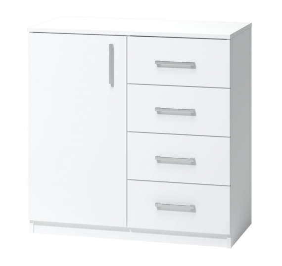 Komoda Fatra 02 1d4s bílá