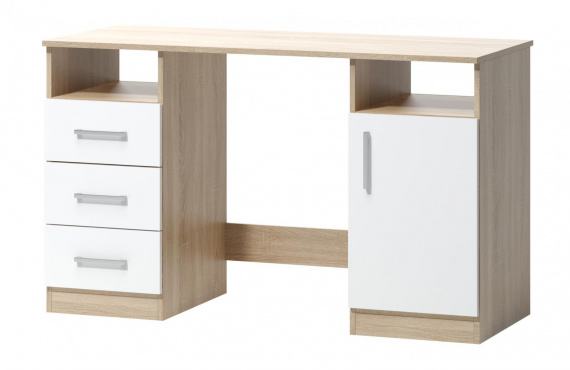 Psací stůl Fatra 16 1d3s dub sonoma/bílá