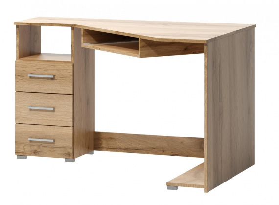 Rohový psací stůl Fatra 17 levý dub wotan