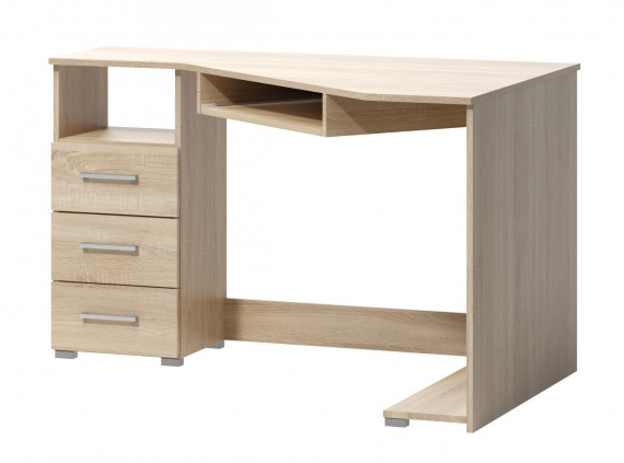 Rohový psací stůl Fatra 17 levý dub sonoma