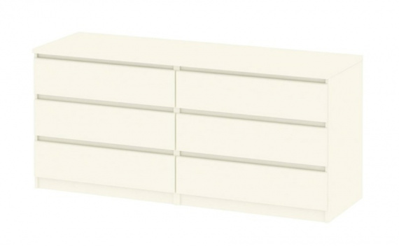 Komoda Simplicity 296 woodgrain bílá