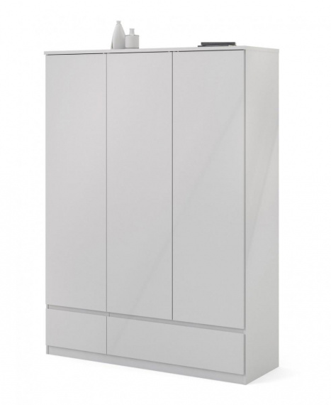 Skříň Simplicity 145 bílý lesk