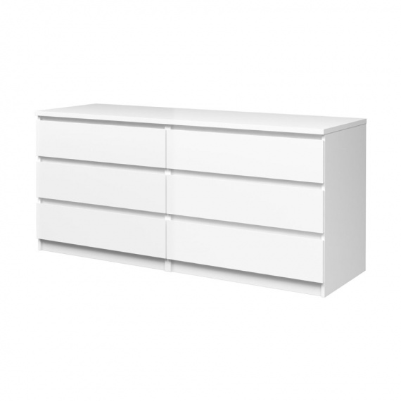 Komoda Simplicity 232 bílý lesk