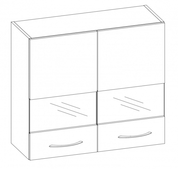 Kuchyňská skříňka Largo 01/G80W sonoma světlá