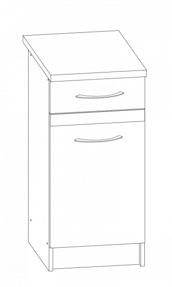 Kuchyňská skříňka Largo 10/D40S1 sonoma světlá