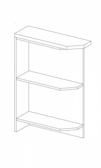 Kuchyňská skříňka Largo 14/D20N L sonoma tmavá