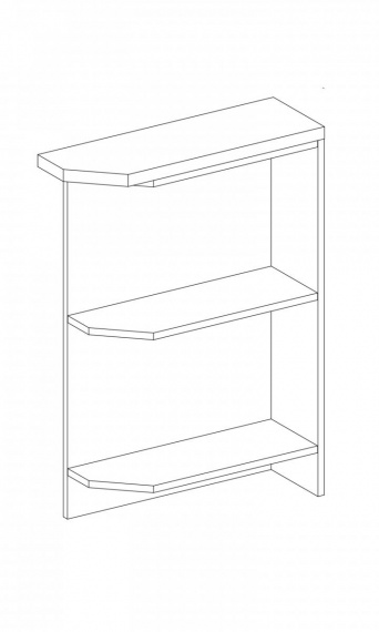 Kuchyňská skříňka Largo 14/D20N P sonoma tmavá
