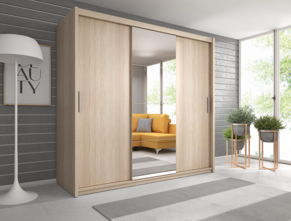 Skříň se zrcadlem Niobe 235 dub sonoma