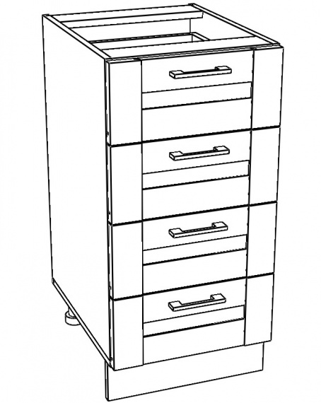 Kuchyňská skříňka Kingston 12/D40S4 dub wotan