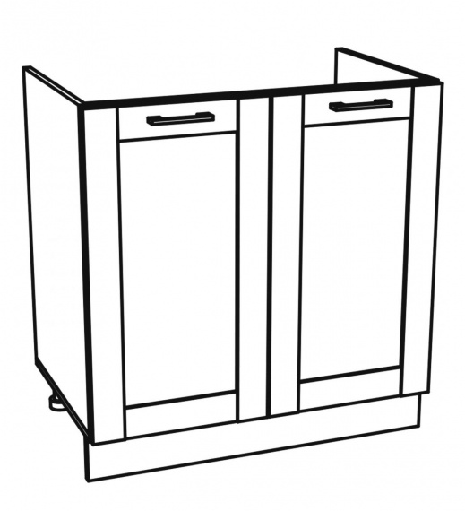 Kuchyňská skříňka Kingston 19/D80Z dub wotan