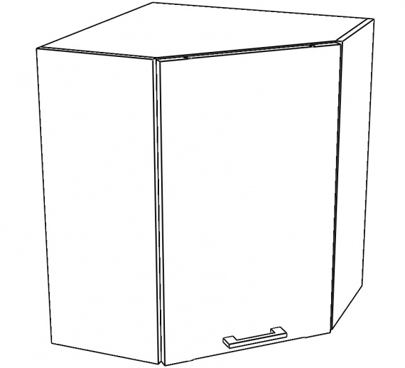 Kuchyňská skříňka Sergio 10/G60NW bílá/bílý lesk