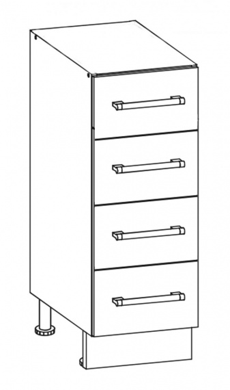 Kuchyňská skříňka Sergio 12/D40S4 dub San Remo/bílá