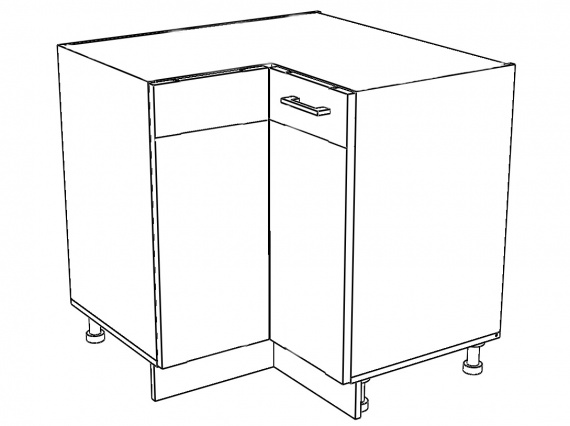 Kuchyňská skříňka Sergio 21/D90NW bílá/bílý lesk