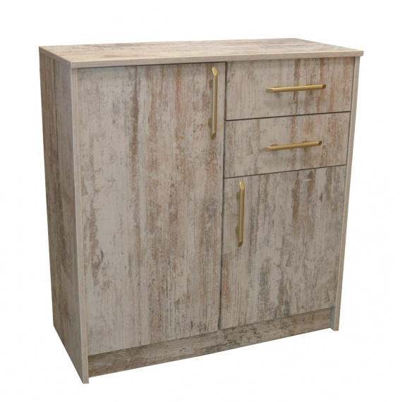 Komoda K1-2D2S bílá borovice