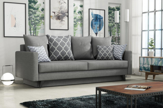 Pohovka Odeta Malmo 90/Zigzak popel/Bella 096