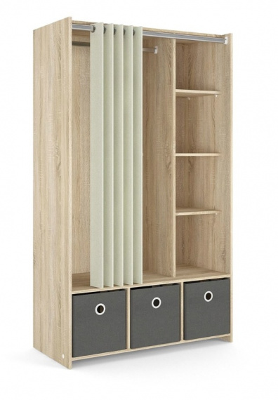 Skříň Harmony 120 dub sonoma/beige/grey