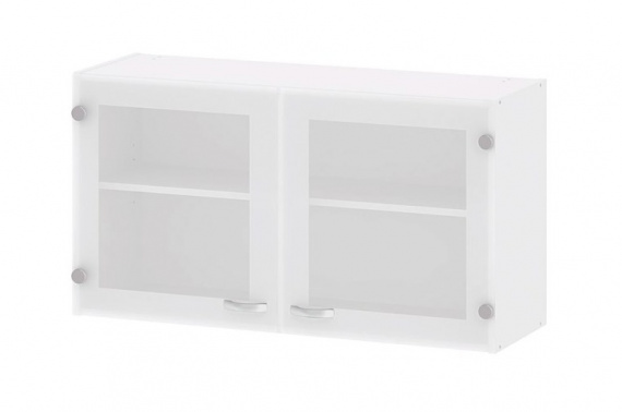 Kuchyňská skříňka Cassie 518 bílá/sklo