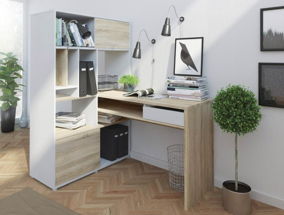 Psací stůl Felix 178 bílá/oak