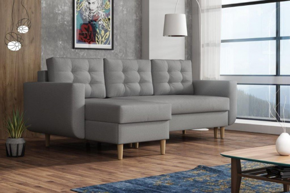 Sedací souprava Edita UNI světle šedá