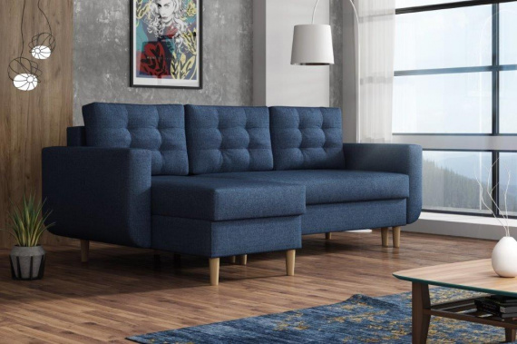 Sedací souprava Edita UNI modrá