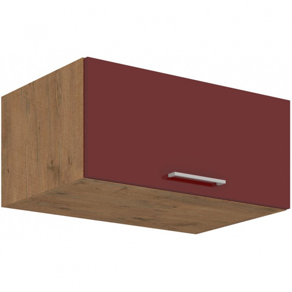Kuchyňská skříňka Vega 80NAGU36-1F dub lancelot/bordo lesk