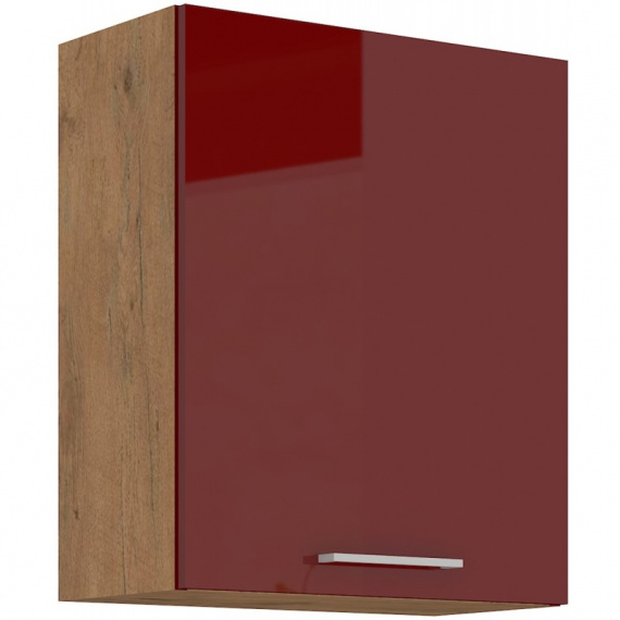 Kuchyňská skříňka Vega 60G72-1F dub lancelot/bordo lesk
