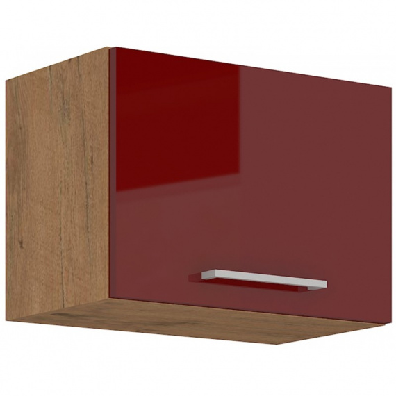 Kuchyňská skříňka Vega 50GU36-1F dub lancelot/bordo lesk