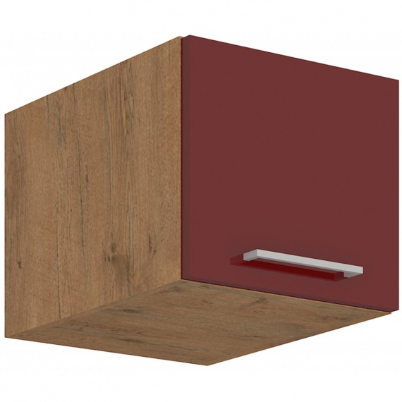 Kuchyňská skříňka Vega 40NAGU36-1F dub lancelot/bordo lesk