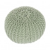 Pletený taburet, světlezelená bavlna, GOBI TYP 2