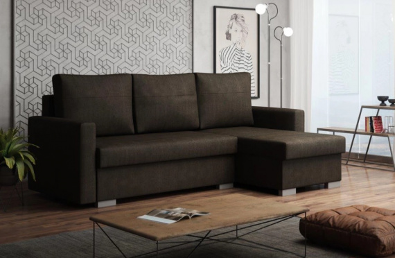 Sedací souprava Percy UNI Alfa 09 hnědá