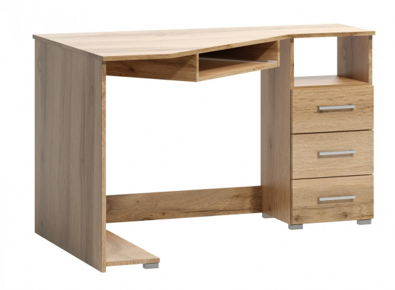 Rohový psací stůl Fatra 18 pravý dub wotan