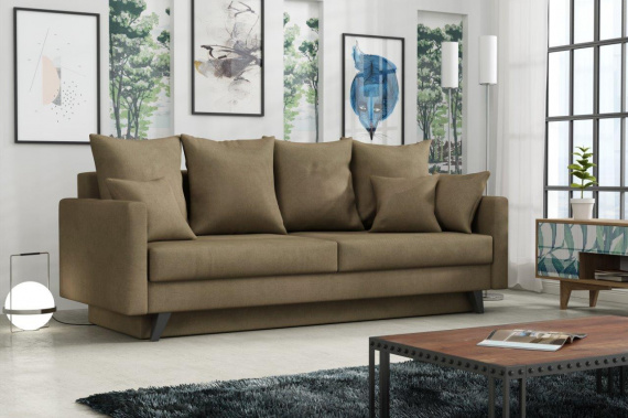 Pohovka Odeta Paros 3 světle hnědá