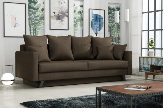 Pohovka Odeta Paros 4 tmavě hnědá