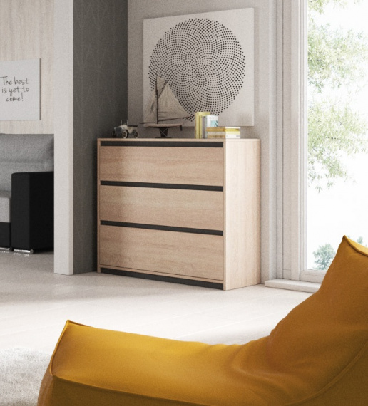 Komoda Amigo Dub sonoma/grafit