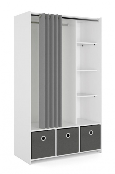 Skříň Harmony 120 bílá/grey