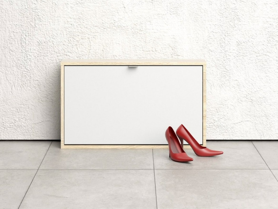 Botník Flap 000 1KL dub sonoma/bílá