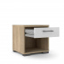 Noční stolek Dante 160 dub sonoma/bílý lesk