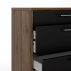 Komoda Dante 4S 937 ořech/černá