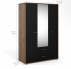 Skříň Dante 3D2S 329 ořech/černá