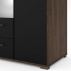 Skříň Dante 3D2S 329 ořech/černá