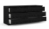 Komoda Simplicity 072 woodgrain černá