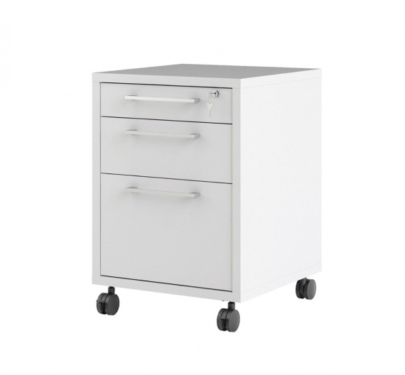 Kontejner na kolečkách Office 418 bílý