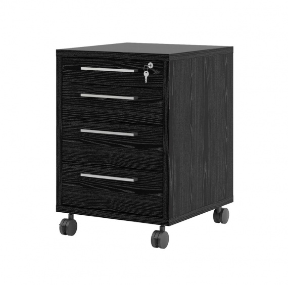 Kontejner na kolečkách Office 419 černý