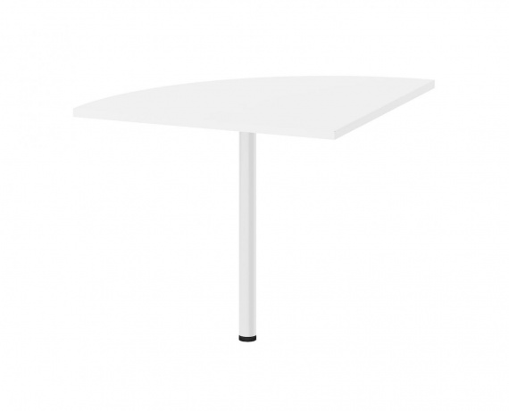 Rohový díl ke stolu Office 458 bílá/bílá