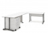 Rohový díl ke stolu Office 458 bílá/bílá
