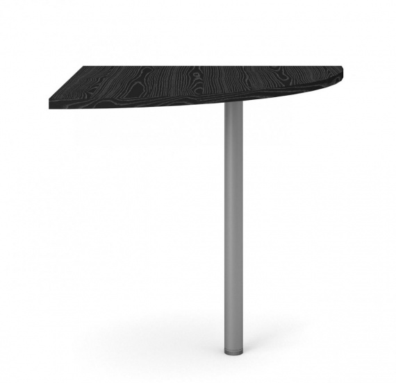 Rohový díl ke stolu Office 458 černá/silver grey