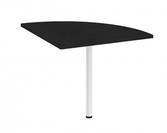 Rohový díl ke stolu Office 458 černá/bílá