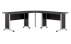 Rohový díl ke stolu Office 458 černá/bílá